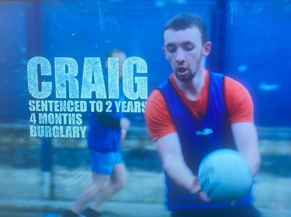 One of the inmates who will be lining out to play in the match against prison wardens in the documentary