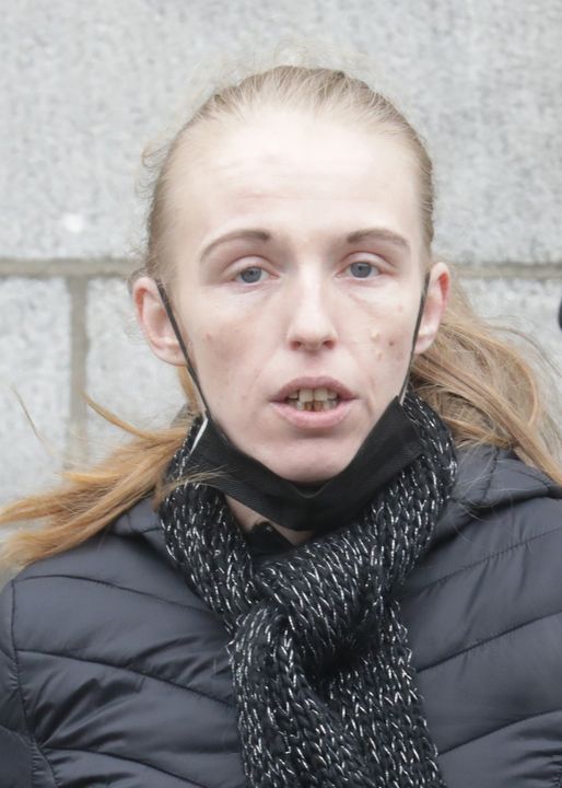 Stacey Fitzgerald (31), outside Dublin District Court. Photo: Paddy Cummins/IrishPhotoDesk.ie